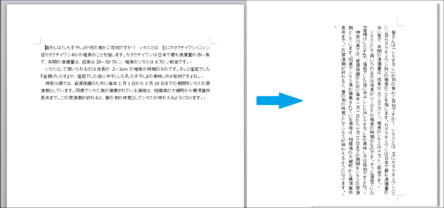 プロのワード活用術 文書を縦書きで作成する場合の設定方法